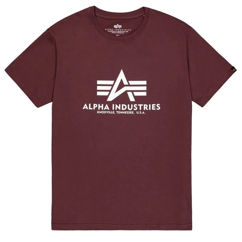 Alpha Industries Basic Big Logo Deep Granate