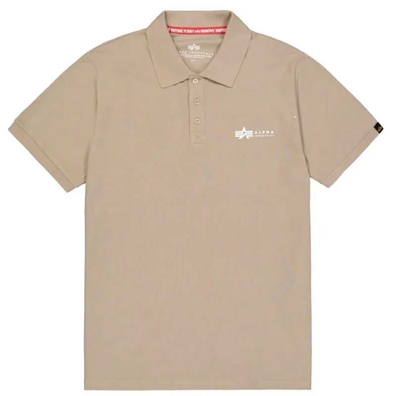Alpha Industries Polo Basic Small Logo Vintage · Tan / FDE