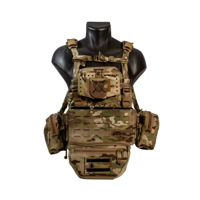 Chest Rig + Kit Porta Placas Viriato - Bulltac