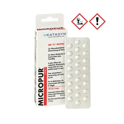 Pastillas Potabilizadoras de Agua Micropur Forte (100UDS) - KATADYN