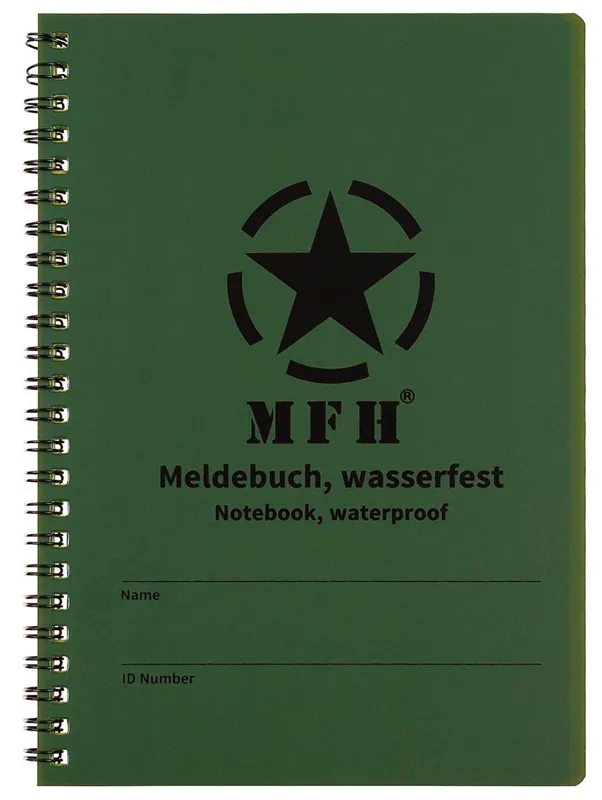 MFH Libreta Impermeable Tamaño A5