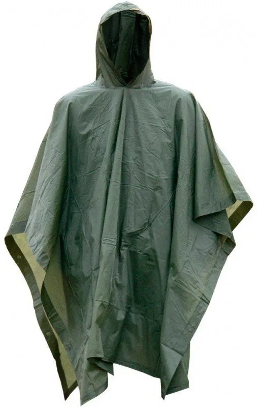 Mil-Tec Poncho Impermeable Rip-Stop · Verde od