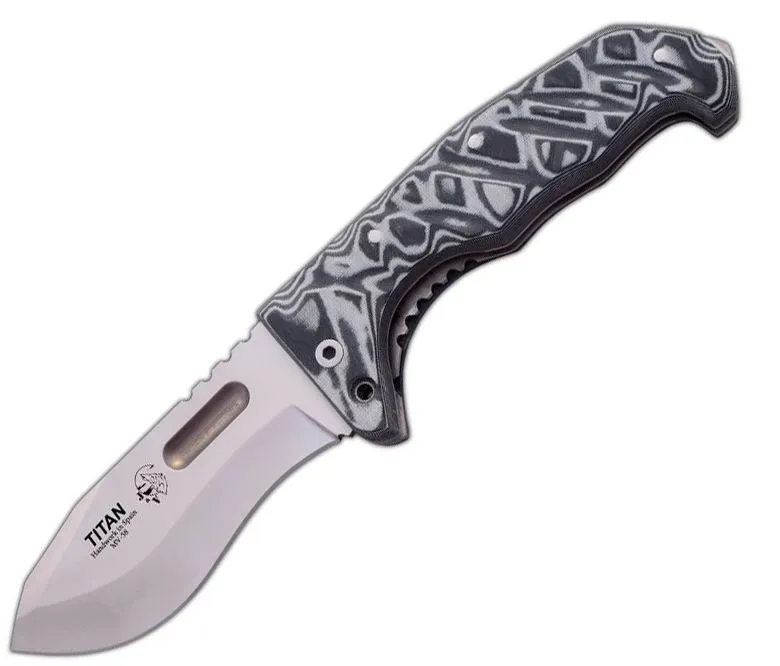 JV Aventura Navaja Titán Micarta · Gris