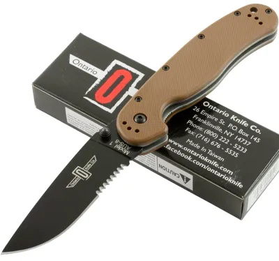 Navaja Ontario RAT I Hoja Aserrada - Ontario Knife