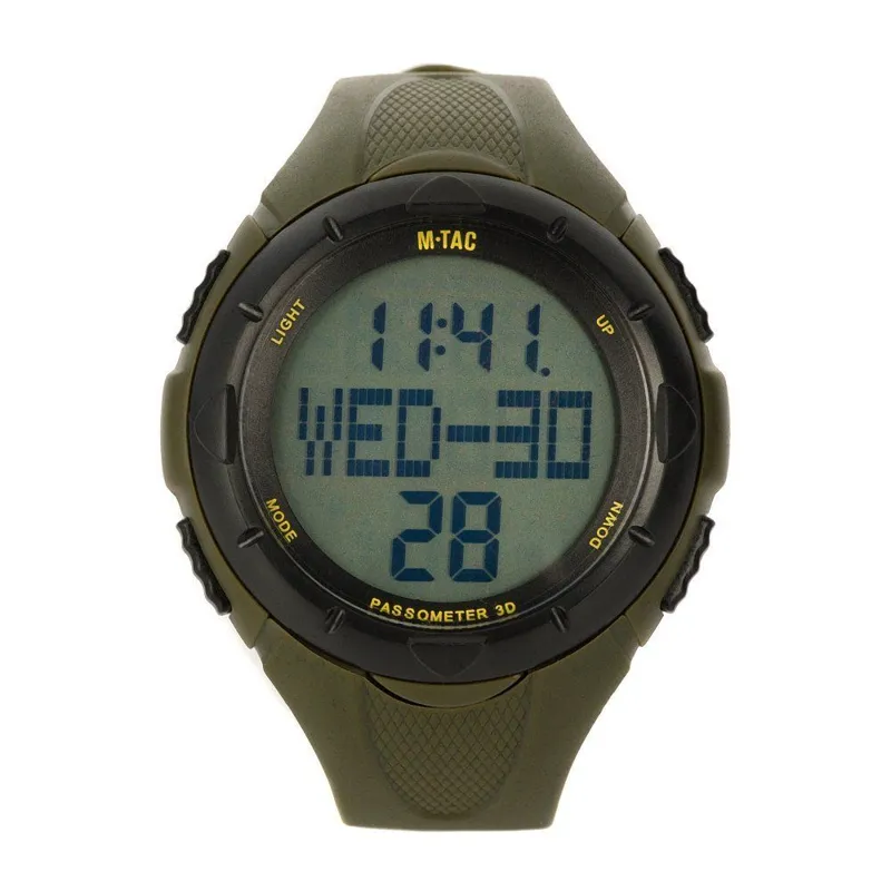 M-Tac Reloj con Podómetro Digital · Verde / OD