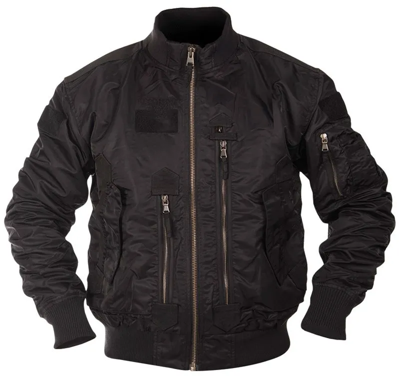 MilTec Cazadora US Tactical Flight Jacket · Negro