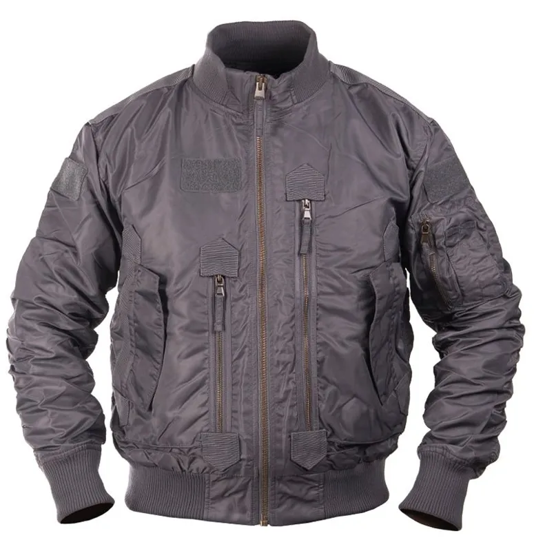 MilTec Cazadora US Tactical Flight Jacket · Gris