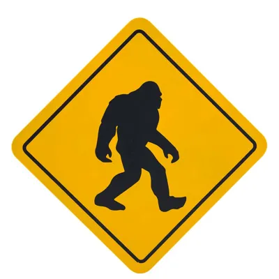 Goma 3D Bigfoot Warning - La Patcheria