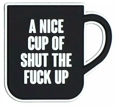 Parche de Goma Taza Cállate la Boca - 101 Inc