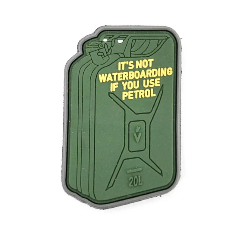 Patch de PVC 3D -Amarelo Jerrican · Verde / OD