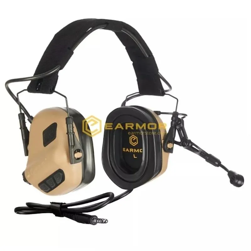 Earmor M32 Plus Electronic Tactical Headset · Tan / FDE