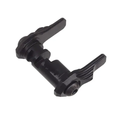 CNC Steel Ambidextrous Safety Selector KAC Style for Marui MWS M4 Type B/Scalloped (MWS-24) - 5KU Airsoft