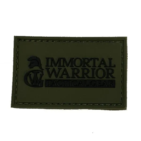 Immortal Warrior Rubber Patch 3D · Black green