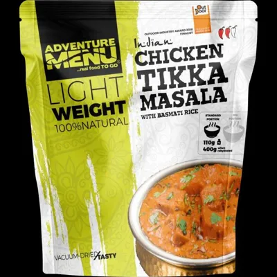 Lightweight Chicken Tikka Masala with Basmati Rice 400g - Adventure Menu