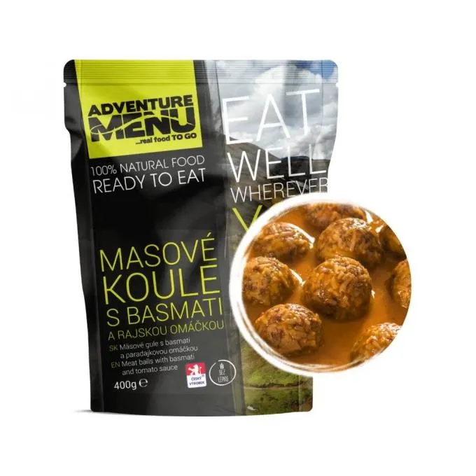 Adventure Menu Meatballs with Basmati and Tomato Sauce