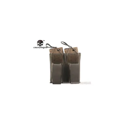 Double Open Top M4 Magazine Pouch and Pistol [EM] - Emerson