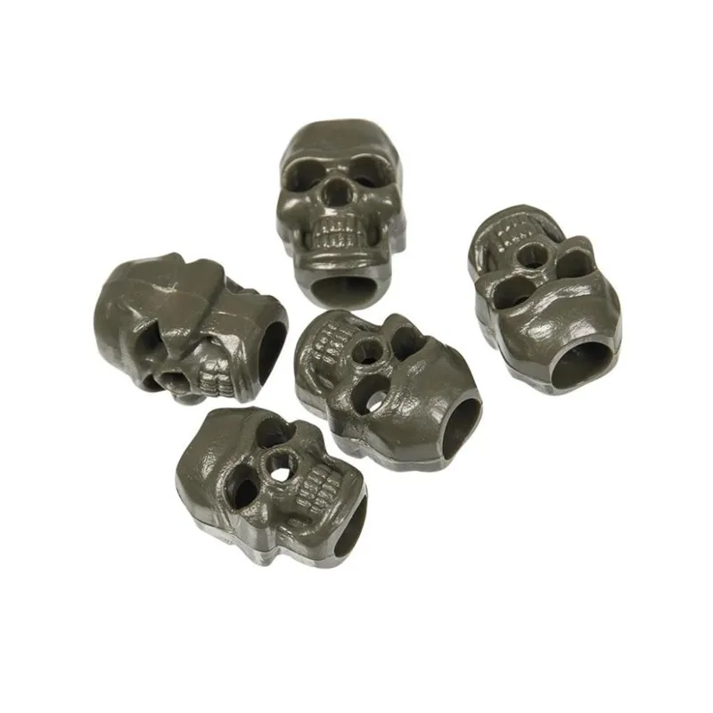 Mil-Tec Cord Stopper Skull (10PCS) · Verde / OD
