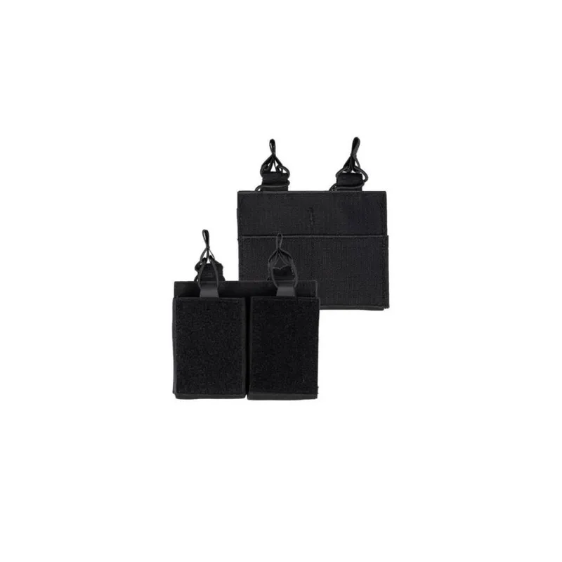 MilTec Double Magazine Pouch Small with Hook & Loop · Negro