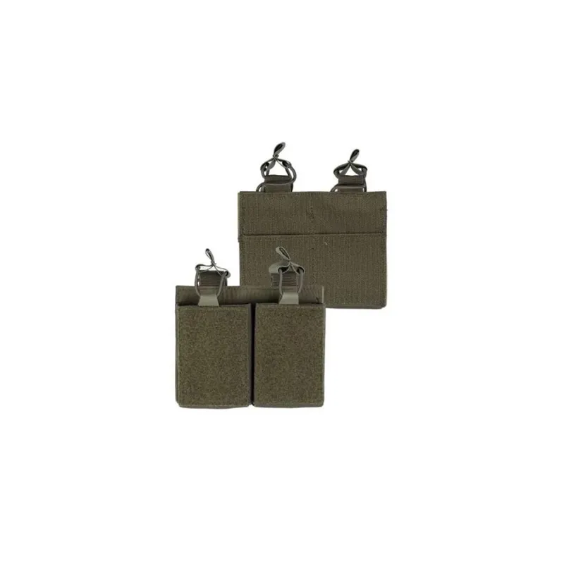 MilTec Double Magazine Pouch Small with Hook & Loop · Verde / OD