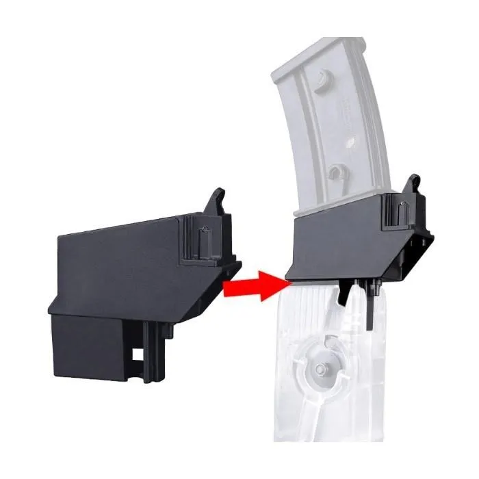 GF Tactical Speedloader Adapter for G36 Magazines · Negro