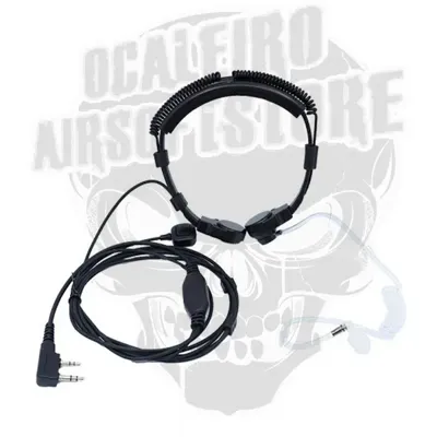 Laringófone Com PTT para Kenwood