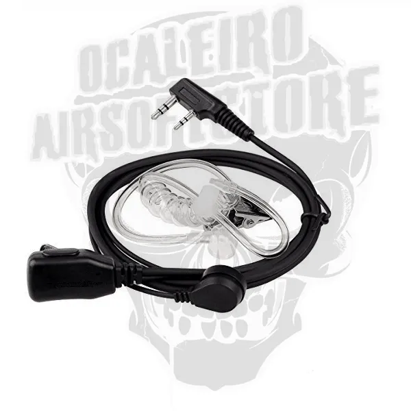 Auricular Transparente Com Microfone + Ptt