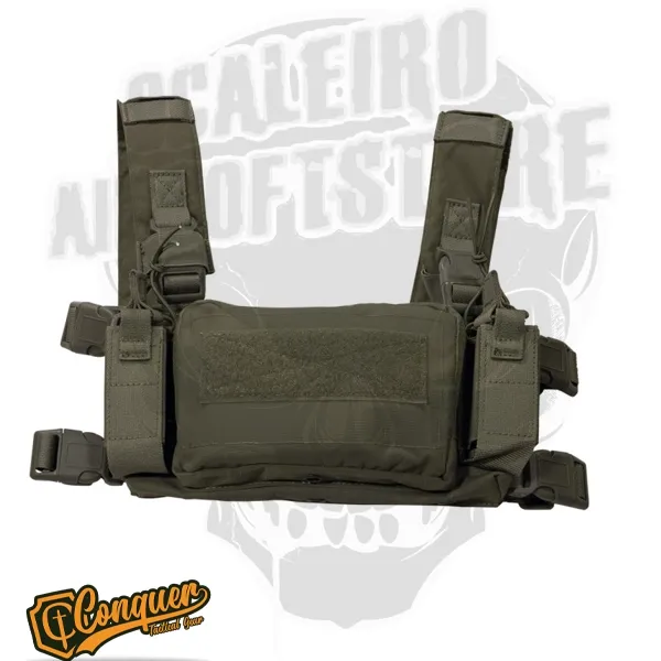 Conquer Micro Chest Rig · Verde / OD