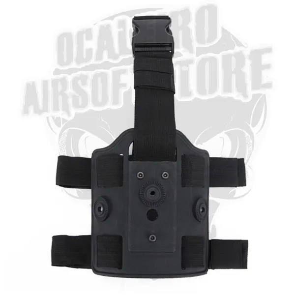 Adaptador Coldre de Perna Rígida · Negro