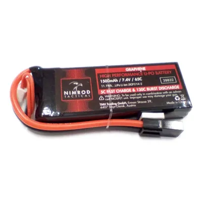 LIPO 11.1V 1500mAh 65C Graphene Mini Type - Nimrod