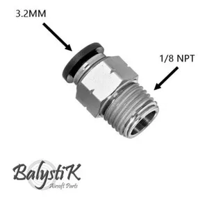 1/8 NPT Male Adapter for 3.2mm 1/8 Macroline - Balystik