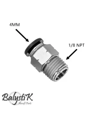 1/8 NPT Male Adapter for 4mm Macroline - Balystik