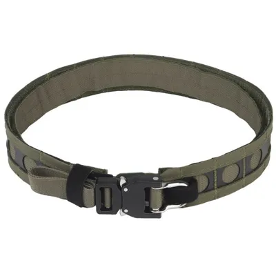 Ferro Style Bison Tactical Belt Two Layer Quick Detach Metal Buckle Lightweight MOLLE Waist Belt - ACM