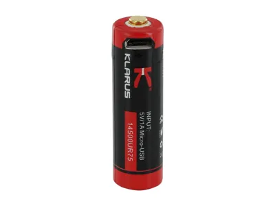 14500 Battery 3.7V 750mAh Micro-USB - klarus