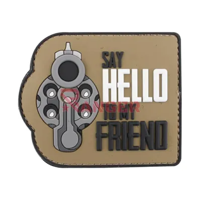 Patch PVC 3D Revolver Hello to My Friend - ContractorHouse