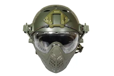 Protective Set Mask and Helmet Piloteer Guerilla Tactical - Guerrilha
