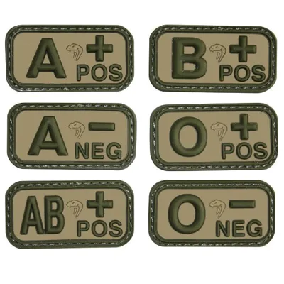 PVC Blood Group Patch Vcam AB - Viper Tactical