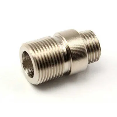 Pistols Silencer Adaptor - Short, Stainless Steel - WE