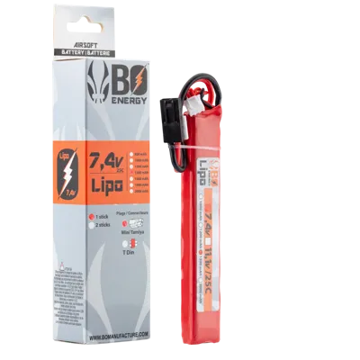 Batterie LIPO BO 7.4V 1300mAh Mini Tamia - europ arm