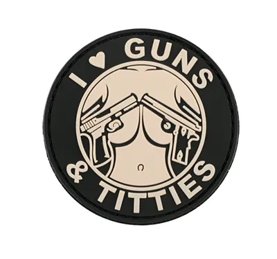 Patch PVC I Like Guns & Titties - TAIWANGUN