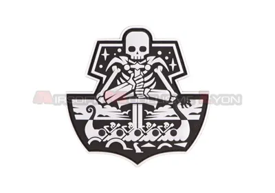 Patch Ship Skull Blanc