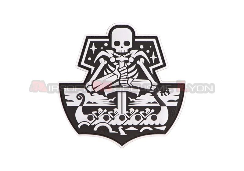 Patch Ship Skull Blanc