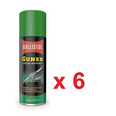 Aceite para Armas Gunex 200 ml de en Caja de 6 Uds