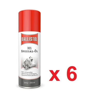 Aceite H1 – Spray 200 ml en Caja de 6 Uds
