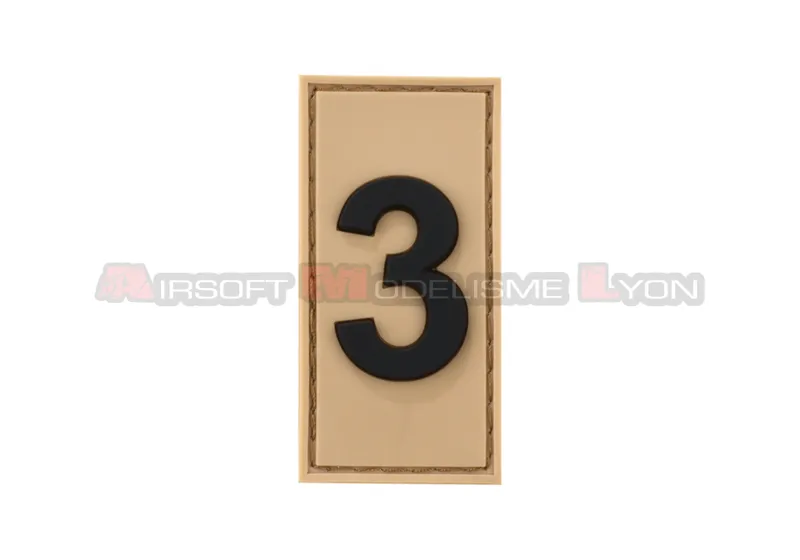 Patch PVC Team 3 · Tan / FDE