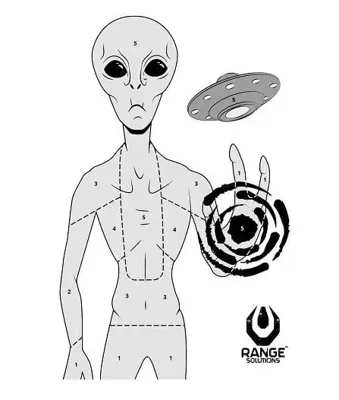 10x Bersagli 70x50cm “Alien” - RANGE SOLUTIONS