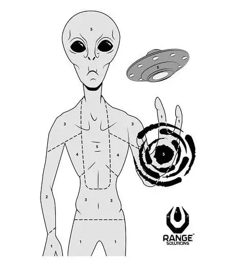 Range Solutions 10x Bersagli 70x50cm “Alien”