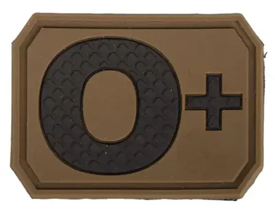 3D Blood 0+ Patch 3D - MIL-TEC