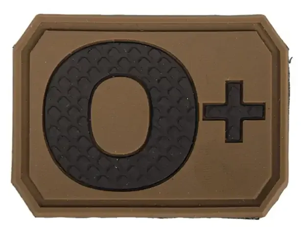MilTec 3D Blood 0+ Patch 3D · Coyote