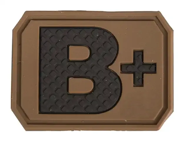 MilTec 3D Blood B+ Patch 3D · Coyote