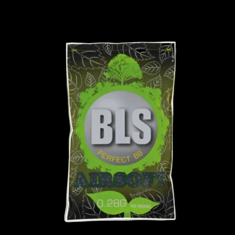 BLS (Taiwan) BIO Pellets 0,28g, 3500 BBs · Negro
